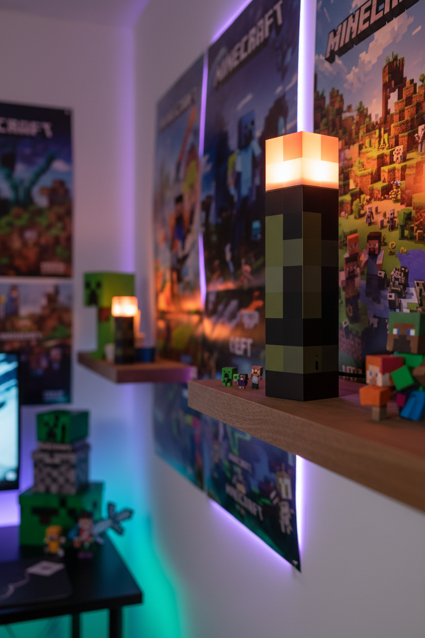 Antorcha Minecraft - Roja habitación