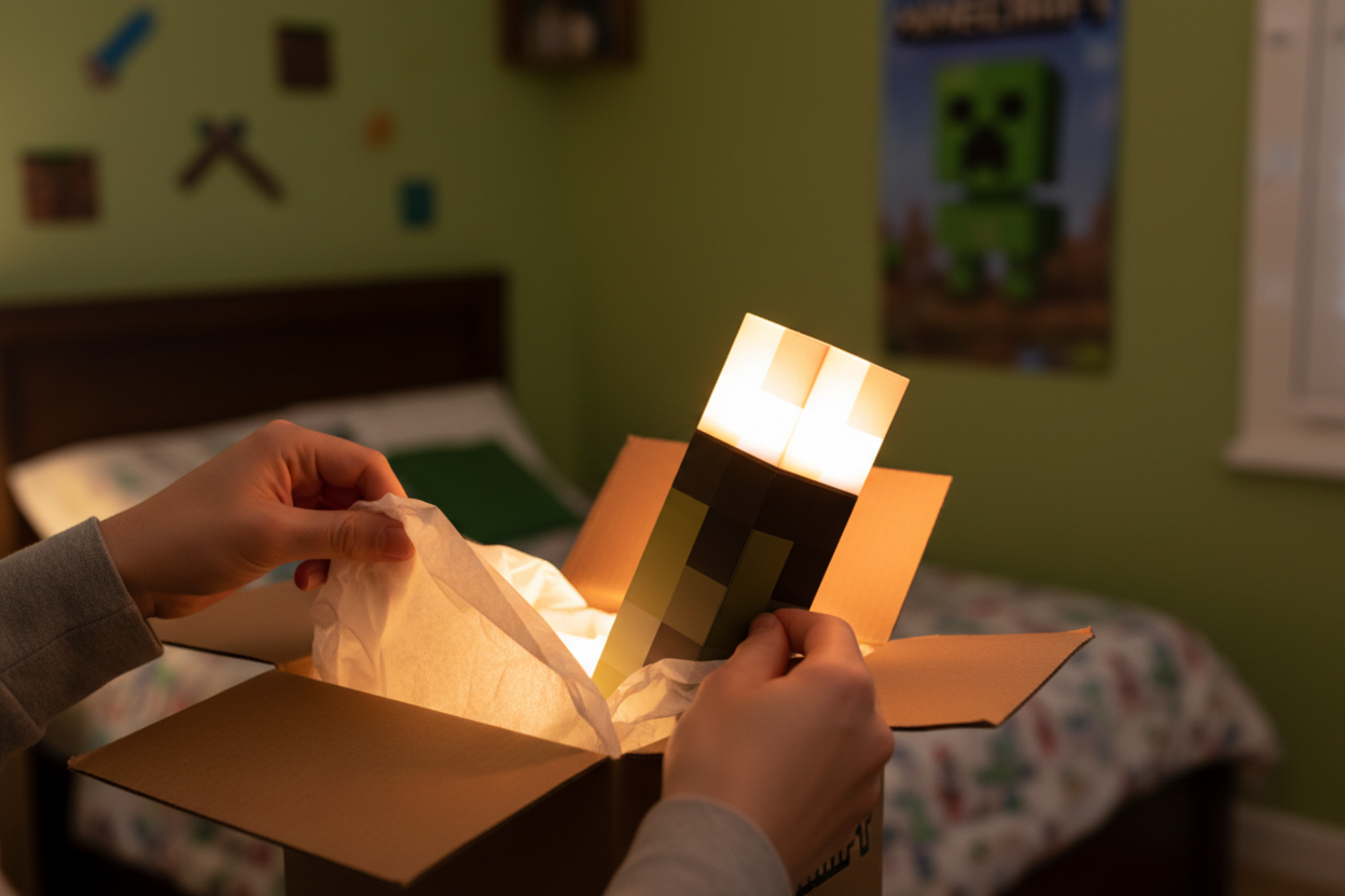 Antorcha Minecraft - Unboxing realista