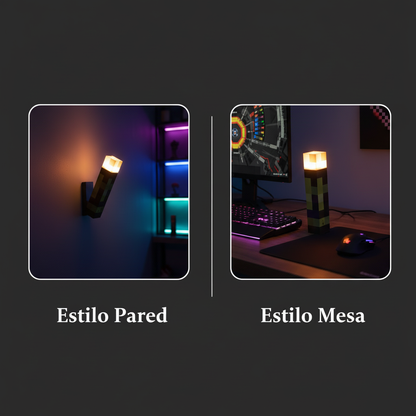 Estilo Pared y Estilo Mesa - fondo negro